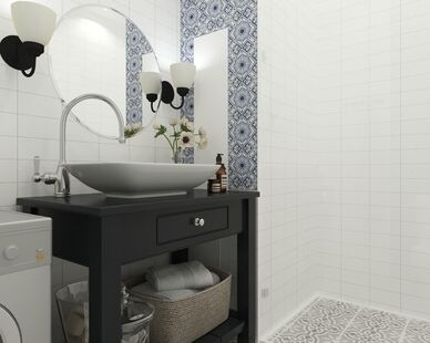 Фото № 4: Дизайн-проект квартиры-студии 35.9  м² Скандинавский стиль для ЖК Московский