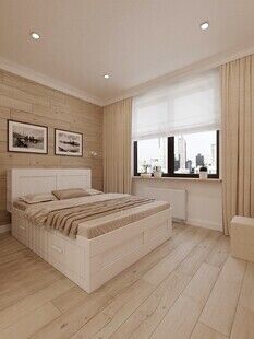 Фото № 3: Дизайн-проект трехкомнатной квартиры 79.92  м² Стиль Контемпорари для ЖК Московский