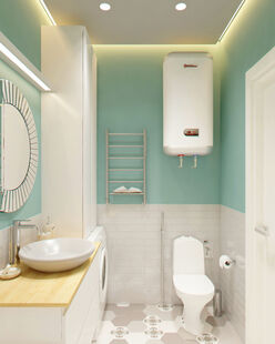 Фото № 5: Дизайн-проект однокомнатной квартиры 40.5  м² Скандинавский стиль для ЖК Московский