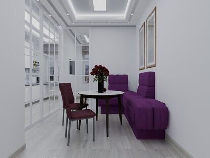 Фото № 1: Дизайн-проект однокомнатной квартиры 38.78  м² Стиль Модернизм для ЖК Московский