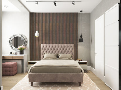 Фото № 4: Дизайн-проект двухкомнатной квартиры 69.25  м² Стиль Этнический для ЖК Московский