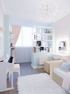 Фото № 2: Дизайн-проект четырехкомнатной квартиры 95.9  м² Стиль Современная классика для ЖК Московский