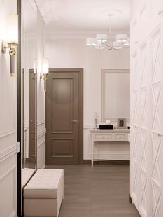 Фото № 6: Дизайн-проект четырехкомнатной квартиры 95.9  м² Стиль Современная классика для ЖК Московский