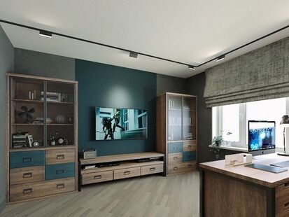 Фото № 5: Дизайн-проект пятикомнатной квартиры 185.93  м² Стиль Эклектика для ЖК Московский