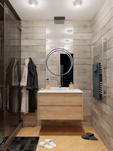 Фото № 4: Дизайн-проект пятикомнатной квартиры 185.93  м² Стиль Эклектика для ЖК Московский