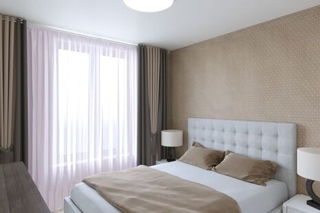 Фото № 4: Дизайн-проект трехкомнатной квартиры 57.42  м² Стиль Минимализм для ЖК Московский