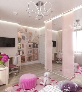 Фото № 2: Дизайн-проект трехкомнатной квартиры 66.7  м² Стиль арт-деко для ЖК Московский