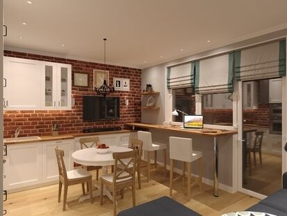 Фото № 1: Дизайн-проект трехкомнатной квартиры 56.5  м² Скандинавский стиль для ЖК Московский