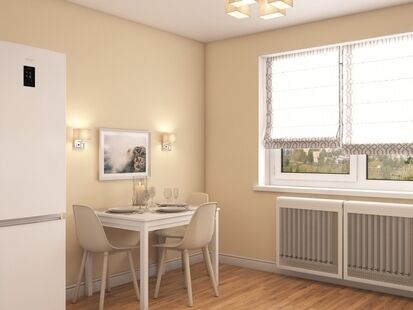 Фото № 6: Дизайн-проект трехкомнатной квартиры 80.67  м² Стиль Контемпорари для ЖК Московский