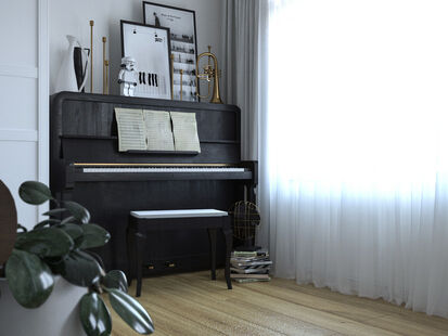 Фото № 4: Дизайн-проект трехкомнатной квартиры 76.15  м² Стиль Американская классика для ЖК Московский