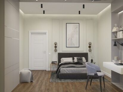 Фото № 4: Дизайн-проект пятикомнатной квартиры 177.28  м² Стиль Эклектика для одноэтажного дома