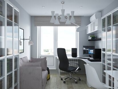 Фото № 1: Дизайн-проект четырехкомнатной квартиры 104.16  м² Стиль Современный для ЖК Московский