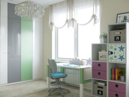 Фото № 3: Дизайн-проект четырехкомнатной квартиры 104.16  м² Стиль Современный для ЖК Московский