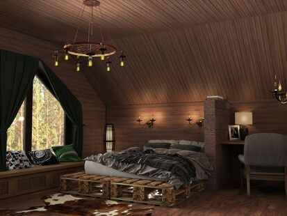 Фото № 5: Дизайн-проект пятикомнатной квартиры 131.8  м² Стиль Этнический для двухэтажного дома