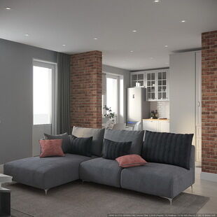 Фото № 1: Дизайн-проект трехкомнатной квартиры 91.1  м² Скандинавский стиль для ЖК Московский