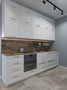 Фото № 3: Дизайн-проект двухкомнатной квартиры 49.3  м² Стиль Американская классика для ЖК Московский