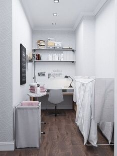 Фото № 5: Дизайн-проект трехкомнатной квартиры 68.3  м² Стиль Лофт для ЖК Перовский