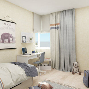 Фото № 5: Дизайн-проект однокомнатной квартиры 75.9  м² Современный стиль для ЖК Мичуринский