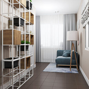 Фото № 3: Дизайн-проект подъезда 122.7  м² Современный стиль для ЖК Сурская ривьера