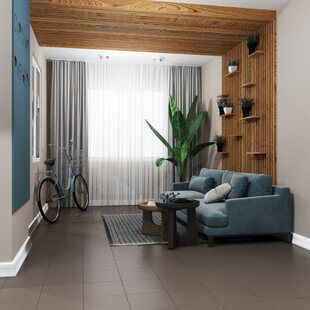 Фото № 2: Дизайн-проект подъезда 122.7  м² Современный стиль для ЖК Сурская ривьера