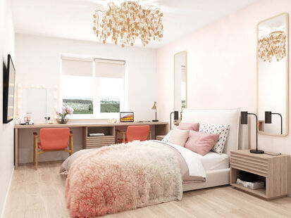 Фото № 6: Дизайн-проект однокомнатной квартиры 83.46  м² Современный стиль для ЖК MatrЁshka city