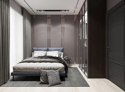 Фото № 2: Дизайн-проект двухкомнатной квартиры 58.66  м² стиль Модернизм для ЖК Стрижи Сити