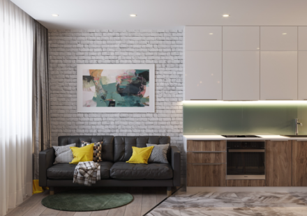 Фото № 3: Дизайн-проект подъезда 100.0  м² Современный стиль для ЖК Баташевский сад