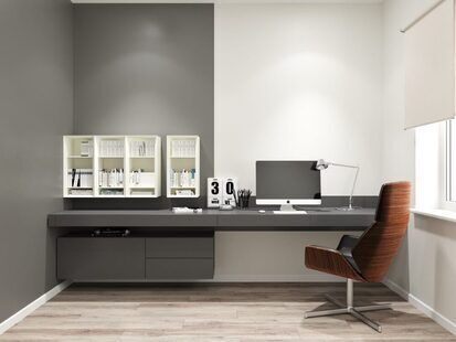 Фото № 4: Дизайн-проект четырехкомнатной квартиры 136.2  м² Современный стиль для ЖК Этто