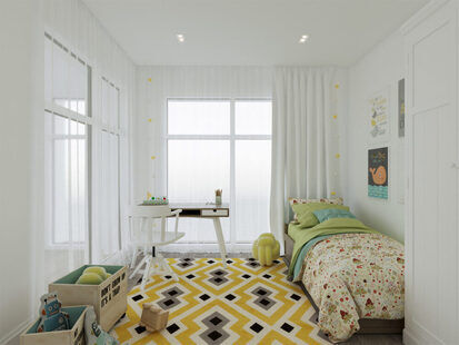 Фото № 1: Дизайн-проект двухкомнатной квартиры 61.39  м² Скандинавский стиль для ЖК Стрижи Сити