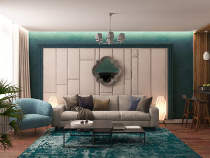 Фото № 2: Дизайн-проект евро двухкомнатной квартиры 52.05  м² Скандинавский стиль для ЖК Этто