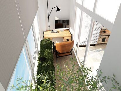 Фото № 1: Дизайн-проект евро двухкомнатной квартиры 56.8  м² Скандинавский стиль для ЖК Стрижи Сити