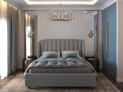 Фото № 4: Дизайн-проект трехкомнатной квартиры 77.33  м² стиль Модернизм для ЖК Стрижи Сити