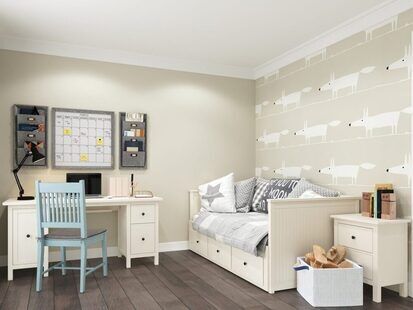 Фото № 3: Дизайн-проект трехкомнатной квартиры 90.1  м² Скандинавский стиль для ЖК Седьмое небо