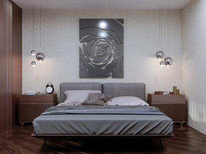 Фото № 4: Дизайн-проект двухкомнатной квартиры 58.12  м² стиль Современный для ЖК 11-й микрорайон