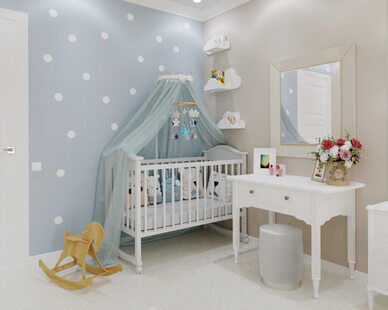 Фото № 5: Дизайн-проект двухкомнатной квартиры 63.79  м² стиль Современная классика для ЖК КОМАРОВО