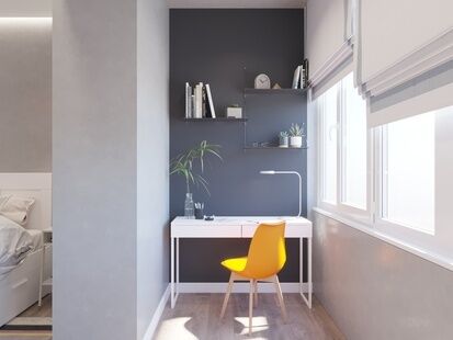 Фото № 2: Дизайн-проект двухкомнатной квартиры 76.59  м² Стиль Контемпорари для ЖК Московский