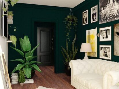 Фото № 4: Дизайн-проект двухкомнатной квартиры 65.06  м² стиль Современная классика для ЖК Стрижи Сити