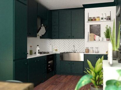 Фото № 5: Дизайн-проект двухкомнатной квартиры 65.06  м² стиль Современная классика для ЖК Стрижи Сити