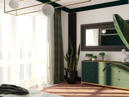 Фото № 3: Дизайн-проект двухкомнатной квартиры 65.06  м² стиль Современная классика для ЖК Стрижи Сити