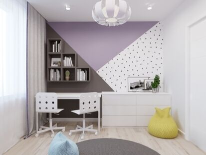 Фото № 3: Дизайн-проект двухкомнатной квартиры 51.7  м² Стиль Минимализм для ЖК Императорские Мытищи