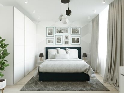 Фото № 5: Дизайн-проект двухкомнатной квартиры 51.7  м² Стиль Минимализм для ЖК Императорские Мытищи