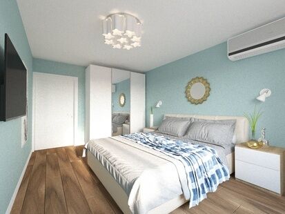 Фото № 6: Дизайн-проект трехкомнатной квартиры 77.9  м² Стиль Минимализм для ЖК Московский