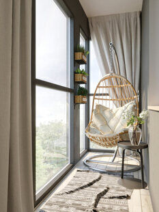 Фото № 5: Дизайн-проект квартиры-студии 33.25  м² Скандинавский стиль для ЖК Этто