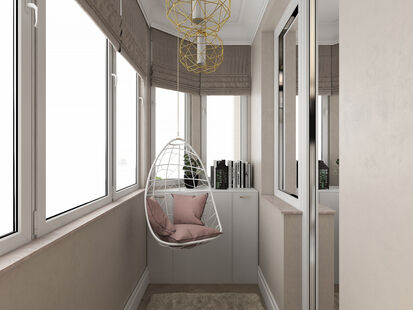 Фото № 4: Дизайн-проект трехкомнатной квартиры 122.5  м² Стиль Современная классика для ЖК Московский