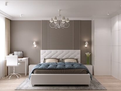 Фото № 3: Дизайн-проект трехкомнатной квартиры 96.4  м² Стиль Контемпорари для ЖК Московский