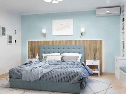 Фото № 2: Дизайн-проект трехкомнатной квартиры 79.5  м² Скандинавский стиль для ЖК Московский