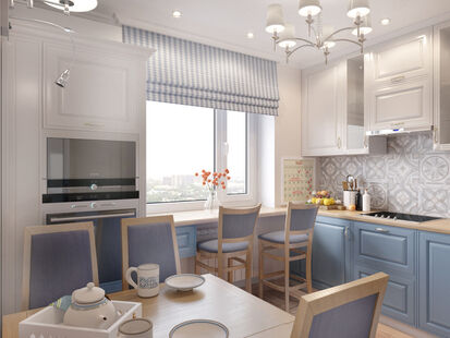 Фото № 4: Дизайн-проект трехкомнатной квартиры 79.5  м² Скандинавский стиль для ЖК Московский