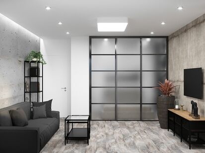 Фото № 4: Дизайн-проект однокомнатной квартиры 45.9  м² Стиль Минимализм для ЖК Московский