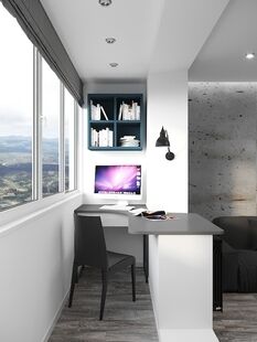 Фото № 6: Дизайн-проект однокомнатной квартиры 45.9  м² Стиль Минимализм для ЖК Московский