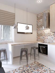 Фото № 1: Дизайн-проект двухкомнатной квартиры 61.27  м² Скандинавский стиль для ЖК Московский